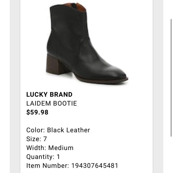 Lucky Brand Black Booties - Picture 4 of 4